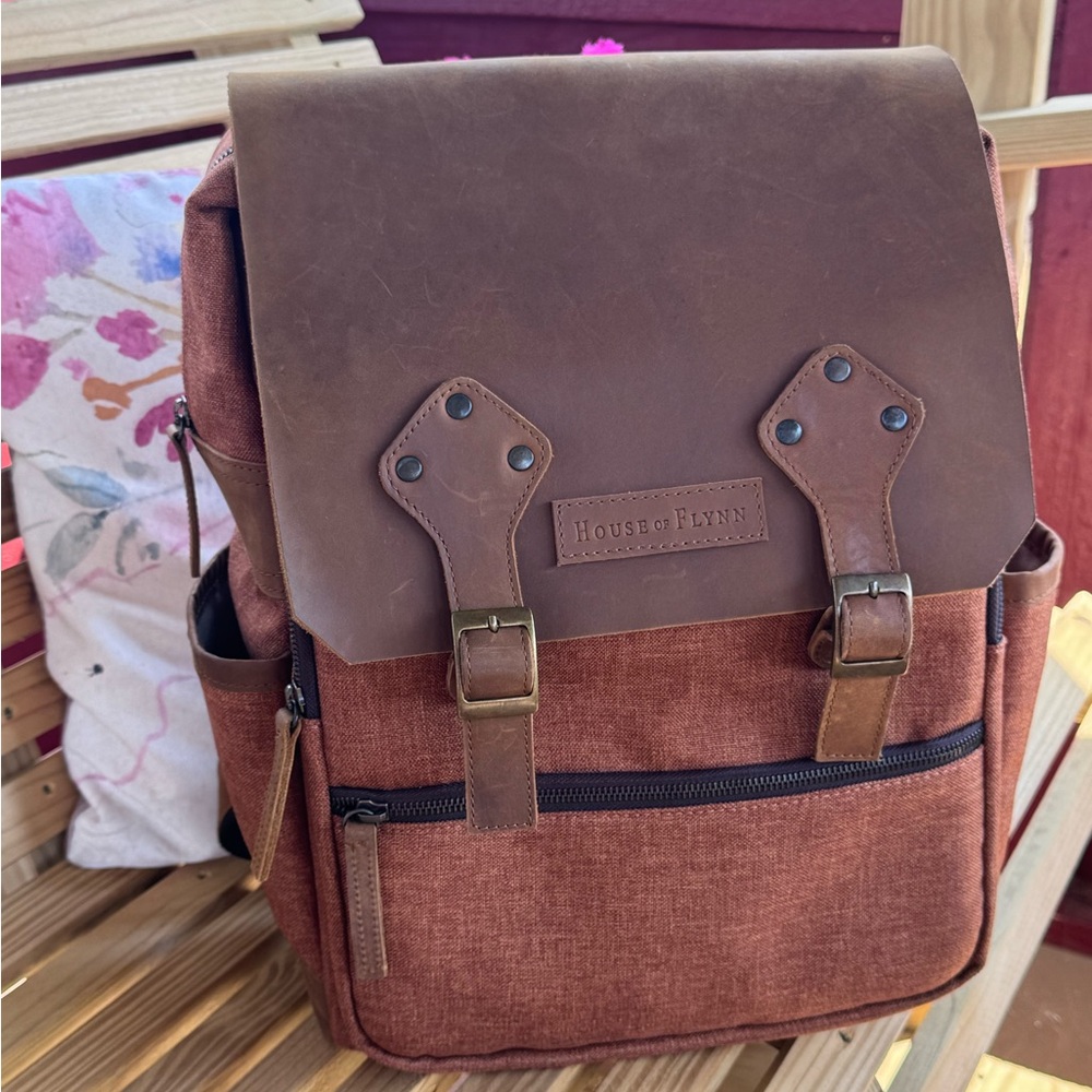 Rustic Brown Backpack - image 1